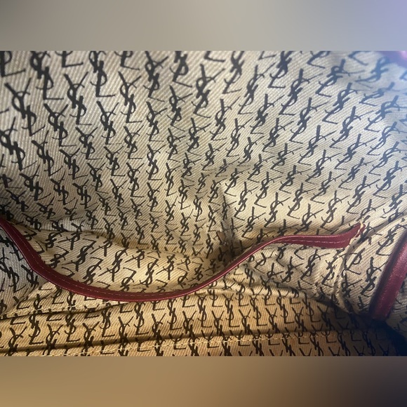 YSL Vintage Red Boston Bag Handle Handbag - Picture 13 of 13